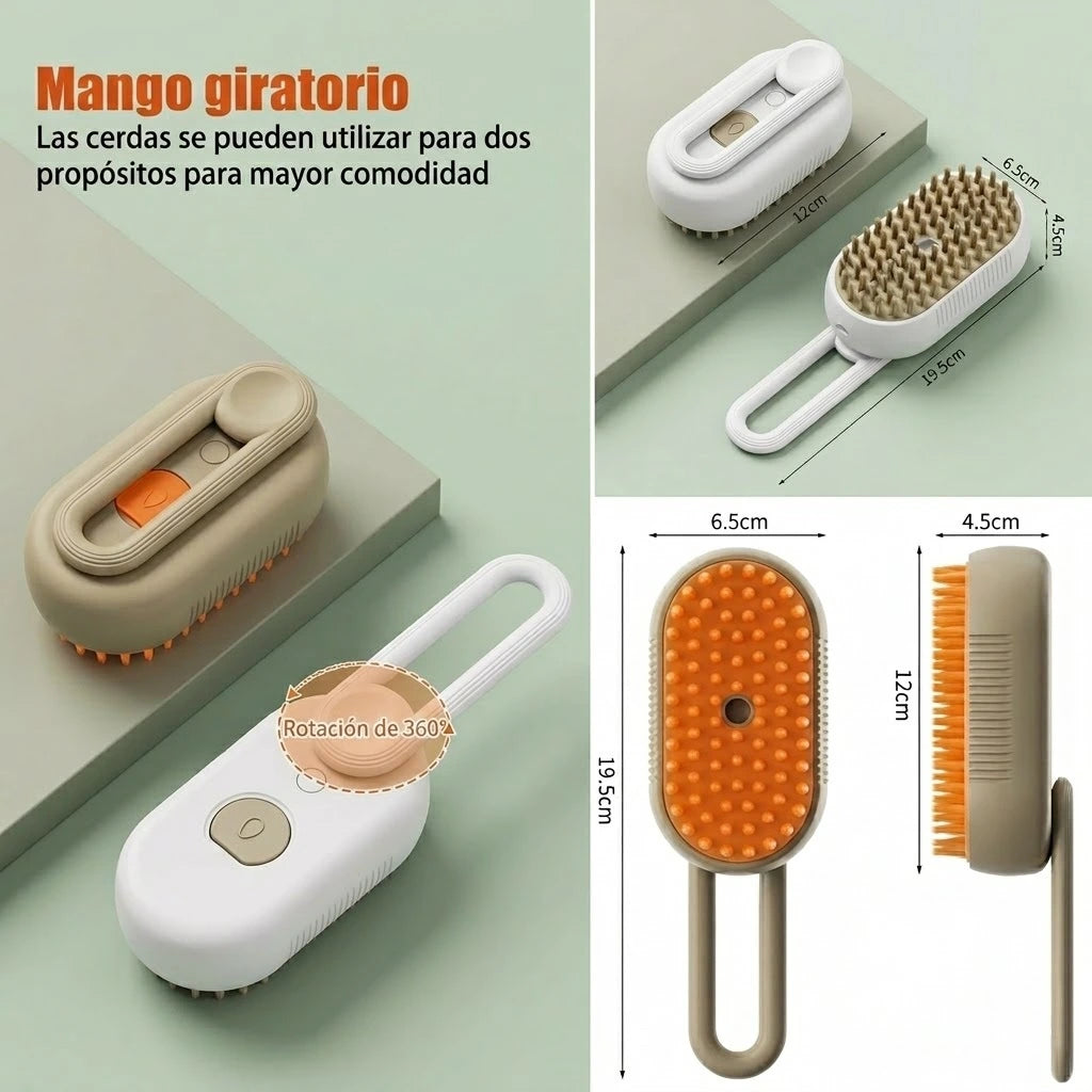 Cepillo a Vapor RelaxPet™ – Pelaje impecable y sin nudos al instante