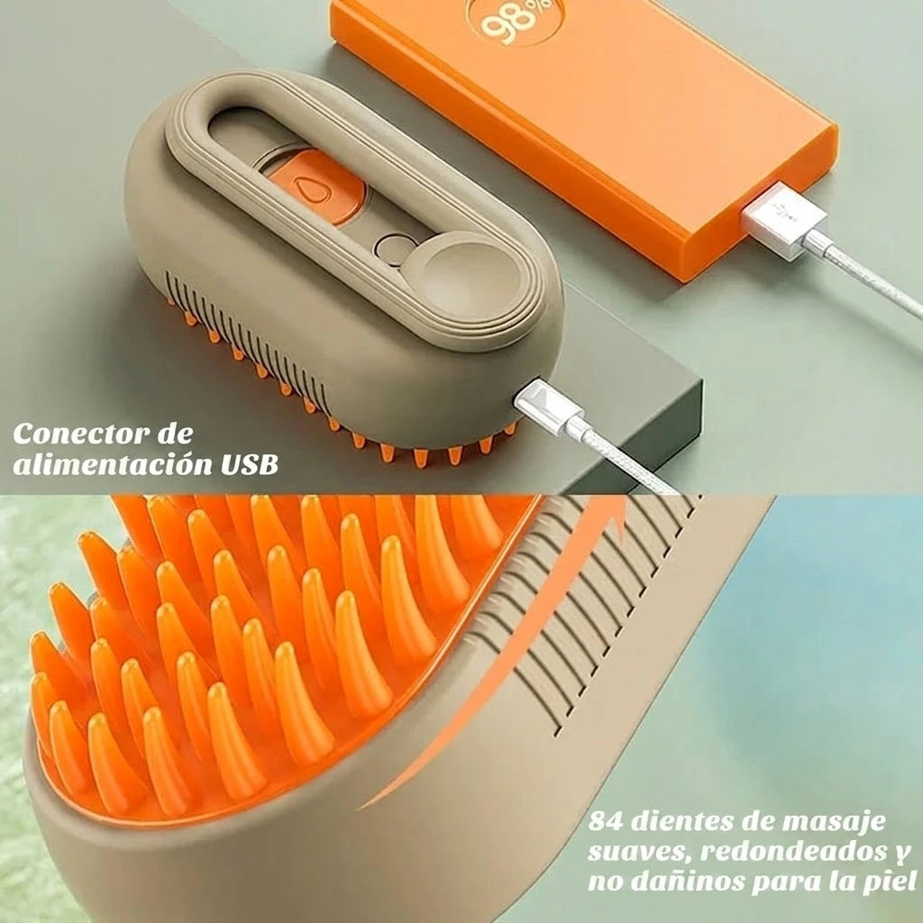 Cepillo a Vapor RelaxPet™ – Pelaje impecable y sin nudos al instante
